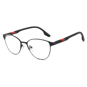 DOISYER <span class=keywords><strong>2023</strong></span> unisexe rétro cadre optique femmes lunettes oeil de chat avec matériau TR90 et motif imprimé charnière à ressort - Product Image 1