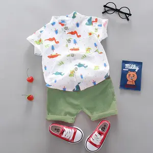 Free Sample YT001 Wholesale Summer Baby Clothing Sets Children Vest Suit Kids Clothing Set