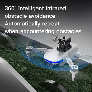 B5 מיני רחפן 360 מעלות סיבוב ברוסילס ללא מזל "ט 4 מצלמה כפולה 2.4g wifi g wifi מסלול טיסה חיצוני חיצוני מזל" ט צעצוע מטוס צעצוע - Product Image 3