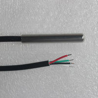 Sonde de température en acier inoxydable hautement étanche ISO 4-20mA PT100/PT1000 avec montage par soudure et garantie de 2 ans