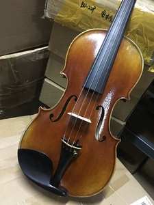 Sinomusik ไวโอลินโบราณมีไฟสีเมเปิ้ลสีเหลืองน้ำตาลเข้มทำด้วยมือระดับมาสเตอร์เลเวลเสียงดีเยี่ยม - Product Image 2