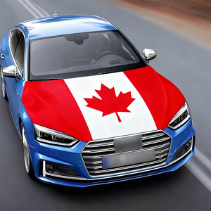 Чехол на капот автомобиля из полиэстера с принтом флагов всех стран, премиум-класса, для спортивных команд, модель 2026 года - Product Image 1