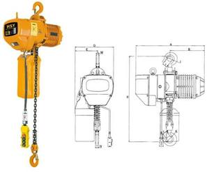 Kerekan rantai listrik 15 ton 5 ton 9M 15M kualitas tinggi - Product Image 5