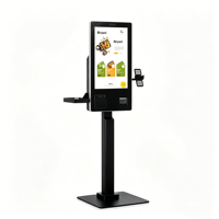 Kiosque tactile tout-en-un intelligent, système de point de vente Windows, caisse enregistreuse sans argent liquide pour les supermarchés et les commerces de détail