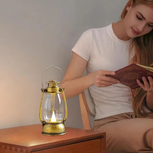 Mini lanterne en plastique Style rétro <span class=keywords><strong>LED</strong></span> lumière chaude sans flamme petite lumière maison fête Camping Festival décoration ornement <span class=keywords><strong>LED</strong></span> bougie - Product Image 4