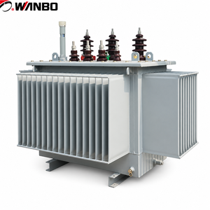 Transformateur de puissance immergé dans l'huile Wanbo-488 S11 à faible perte, avec noyau en acier silicé orienté dans les grains et enroulement en cuivre ONAN, 10kV 35kV - Product Image 1