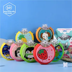 Garrafas de água de rosquinha, garrafas de silicone personalizadas, para crianças