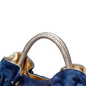 High quality Elegant Women's Denim Pillow Bag With Crystal Flower Daily Use <b>Handbag</b> denim women's bag versatile <b>small</b> bag - Product Image 3