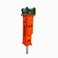 Casseur de béton hydraulique SB40, marteau brise-roche compatible avec JCB 3CX, Case 580, CAT 420D pour rétrocaveuse et excavatrice de 6 tonnes