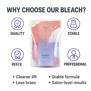 Polvere Decolorante Professionale Viola per <span class=keywords><strong>Capelli</strong></span> 500g - Schiarente 9 Livelli, Anti-Giallo, Tonalità Uniforme e Controllo Tonalità Fredda, Polvere Fine - Product Image 5
