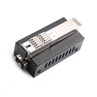 Modul OLT GPON Mini Portabel YUNVO Konektor SC 1 GPON 2* Port Uplink Peralatan Serat Optik untuk FTTH Garansi 1 Tahun