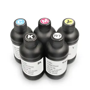 Ocbestjet Cmyk Wit 250Ml/Fles Zachte Led Uv Inkt Voor Epson L805 PX660 DX5 DX7 R1900 R2000 R3000 printer