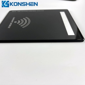 <span class=keywords><strong>Carte</strong></span> d'accès NFC personnalisée 5mm sérigraphie verre trempé écran tactile interrupteur couvercle d'affichage verre - Product Image 2