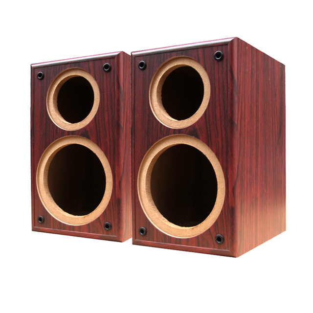 OEM ODM 6.5 Inch Bookshelf Wood Speaker Box Empty Case Audio Enclosure DIY Body Wooden LoudSpeaker Shell