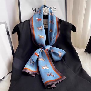Écharpe de cou et bandeau de luxe 100 % soie de mûrier longue et douce pour femme, polyvalente, idéale pour le quotidien, les fêtes et comme cadeau - Product Image 4
