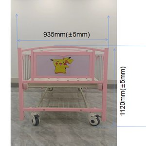 Cama de Hospital para Niños Bestran BT-AB118 con Barandillas Laterales de Acero de Longitud Completa, 2 Manivelas y Colchón - Product Image 2