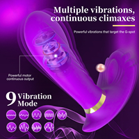 Intelligenter Heizbarer Tragbarer Slip-Vibrator mit Kabelloser Fernbedienung, Klitoris-Stimulator, Strukturiertes Eichel-Design, G-Punkt Sexspielzeug für Frauen