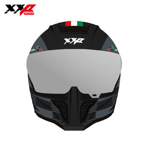 Casque de moto intégral NEUF avec grand spoiler, boucle à dégagement rapide, taille XXL, XXP KONG STRADA NERO GRAY DOT ABS, homologué DOT - Product Image 2