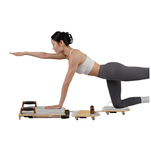 New Multifunctional Portable Pilates Reformer Oak Pilates <b>Machine</b> Aerobic <b>Stretching</b> Exercise Yoga Bed - Product Image 4