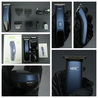 Tondeuse à cheveux HTC AT-506 T-Blade Zero Cutting pour hommes, moteur Type-C 180, écran LCD, puissante