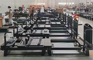 سرير أساسي كبير جدًا وعريض جدًا معدات مصلح بيلاتيس احترافية آلة مصلح تجارية من الألومنيوم كاما دي بيلاتيس - Product Image 6