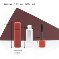 Emballage de gloss à lèvres DIY unique de 6 ml avec logo personnalisé, 100 pièces, tubes de rouge à lèvres vides recouverts de caoutchouc liquide, luxe