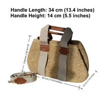 Sac fourre-tout de plage en raphia tressé fait main de haute qualité pour femme, sac à bandoulière de luxe pour l'été, vente en gros