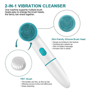 Cepillo de limpieza facial eléctrico 3 en 1, resistente al agua, giratorio, automático, para hacer burbujas, cepillos de lavado de cara, exfoliante - Product Image 6
