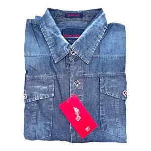 Camisas de Mezclilla de Manga Corta para Hombre Good Times en Varios Tamaños y Modelos - Product Image 1