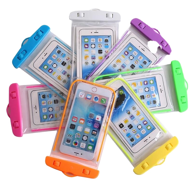 Прозрачная водонепроницаемая сумка из ПВХ для мобильного телефона с ночным освещением