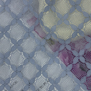 Personalización Nueva tela de encaje de poliéster 100% de alta calidad Transpirable Ecológico Ligero Tela de moda de encaje francés - Product Image 4
