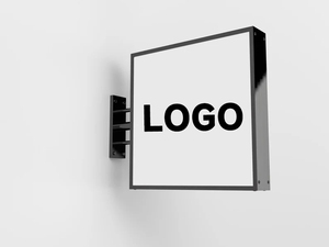 Tablero colgante lateral de pared con publicidad personalizada, letrero montado en círculo, letrero de caja de luz Led de dos lados para Bar, restaurante, letreros de tienda - Product Image 4