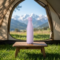 Bouteille d'eau isotherme en acier inoxydable de 500 ml (17 oz) en forme de Coca-Cola, réutilisable, pour le sport et les activités de plein air – Vente en gros