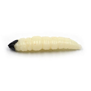 Selco mini señuelo de pesca biónico abeja artificial <span class=keywords><strong>polilla</strong></span> larva wiggler resplandor <span class=keywords><strong>gusano</strong></span> larva pesca pez forma de señuelo suave - Product Image 3