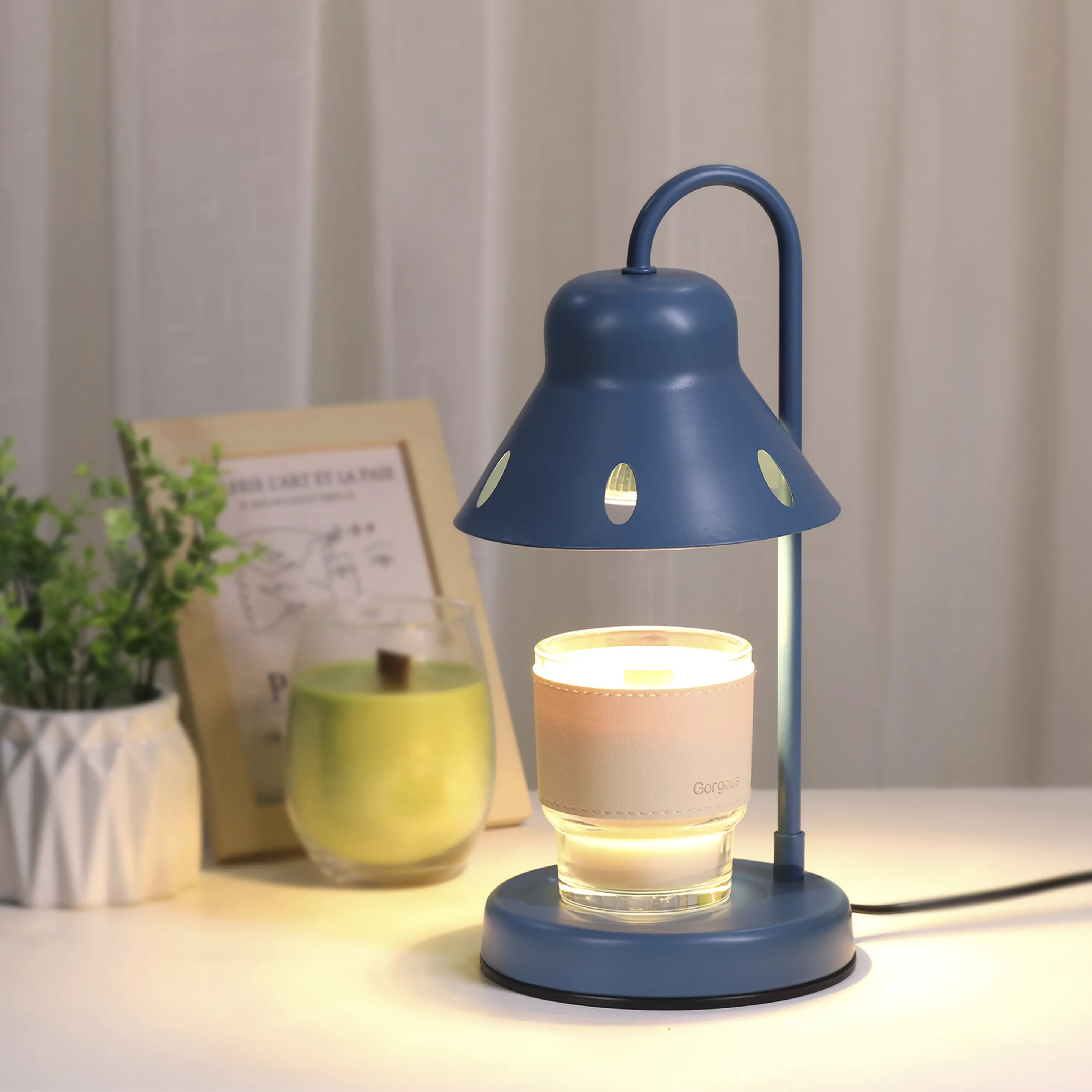 Kerzen wärmer lampe im Metalls til GÜNSTIGE Geschenks ets mit ätherischen Ölen von Airome Indoor Smoke less Table Light Nacht lampe