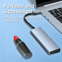 Hub USB 3.0 4 ports en aluminium pour Mac Mini M4 M2 avec prise en charge vidéo HDMI 2.0 4K, station d'accueil périphérique pour ordinateur portable, prêt à être expédié