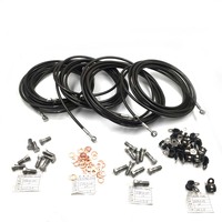 Tuyau de frein hydraulique avant en acier inoxydable résistant à la corrosion 1/8" SAE J1401 pour moto tout-terrain, VTT, quad, karting, moto
