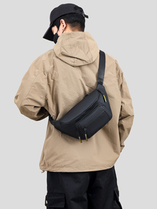 Wholesale Men's <b>Chest</b> Bag Casual Crossbody Bag USB Charging Lightweight Nylon Travel Outdoor Backpack - Product Image 5