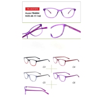 Monture de lunettes optiques en acétate TR en gros, monture de lunettes de prescription carrée et circulaire multicolore et multi-style