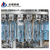 Machine d'Embottellage Entièrement Automatique 3 en 1 pour Petites Entreprises, Ligne de Production et Remplissage d'Eau Pure et Minérale en Bouteilles Plastique