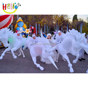 <span class=keywords><strong>Cheval</strong></span> gonflable blanc costume de <span class=keywords><strong>cheval</strong></span> gonflable licorne pour décoration de défilé - Product Image 2