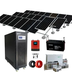 50kw Off Grid Hybride Compleet Zonne-energie Systemen 60kw Solar Generator Panel Systeem Zonne-energie Systemen Solar Ess