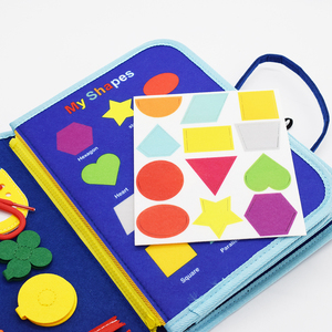 Gioco Sensoriale per Abilità Motorie Fini, Giocattolo Educativo per Bambini, Tavola delle Attività in Feltro - Product Image 6