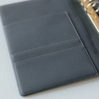 Agenda en cuir PU personnalisé, classeur budgétaire, 6 anneaux, multifonction, journal, carnet, planificateur