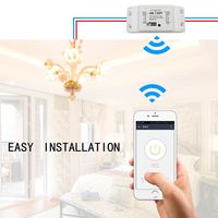 Interruptor Inteligente WiFi con Temporizador Universal, Control Remoto Inalámbrico, Compatible con Alexa y Google Home, para el Hogar Inteligente