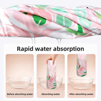 Customization Double-Sided Quick-Drying Absorbent Velvet Jacquard Solid Color Adult Summer Swimming Bath Microfiber Yoga Sports
