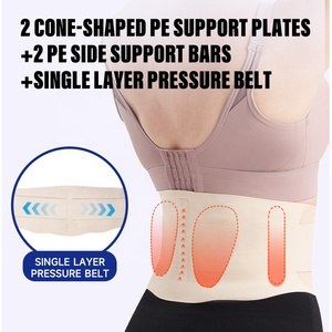 Vải liền mạch 0.5mm siêu mỏng nhẹ linh hoạt trở lại cú đúp với 3D thắt lưng pad cho nén hỗ trợ dưới quần áo - Product Image 2