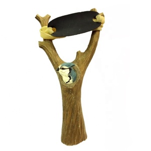 Nuovo disegno di vendita di alta qualità potente fionda di <span class=keywords><strong>legno</strong></span> caccia slingshot giochi all'aperto - Product Image 6