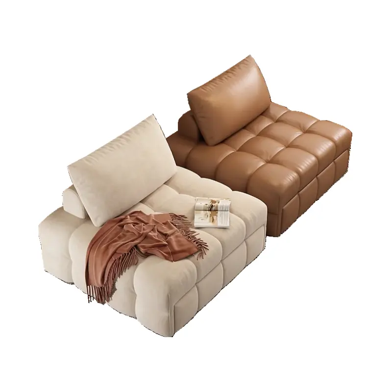 Moderne Dual-Purpose Woonkamer Meubels Enkele Bank Stoel Fauteuil Sofa Klein Formaat Unit Opvouwbare Eenpersoons Slaapbank