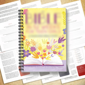 Quaderno Biblico all'Ingrosso con Design Floreale, Bibbia di Studio con Copertina Rigida a Spirale per <span class=keywords><strong>Donne</strong></span>, Regalo per la Devozione Quotidiana - Product Image 2